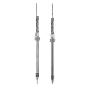 Screw-in melt thermocouples With sharp or flat probe tips