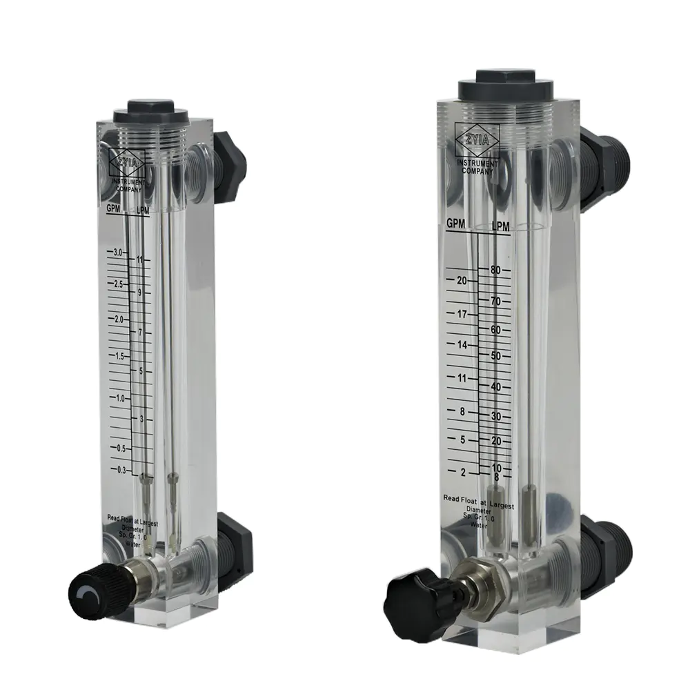 LZM-JT Series Gas Valved Flow Meter for Panel Mount