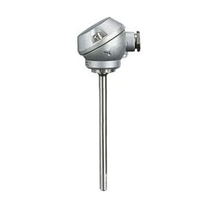 Push-in RTD temperature probe with terminal head form J