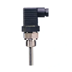 Screw-in RTD temperature probe with plug connector