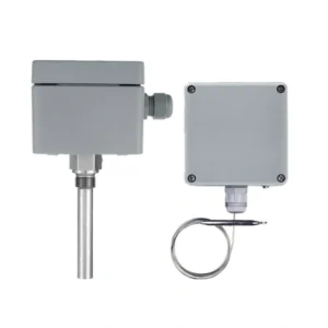 Surface-mounted single thermostat or surface-mounted double thermostat
